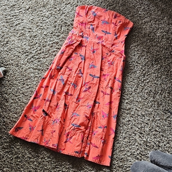 Free People Coral Strapless Love Bird Dress - Picture 2 of 9